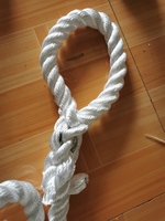 Corde d'amarrage torsadée en polyester 8 ou 12 brins, super résistante, durable et étanche, avec rotation à 360 degrés (Usine de Jiangsu)