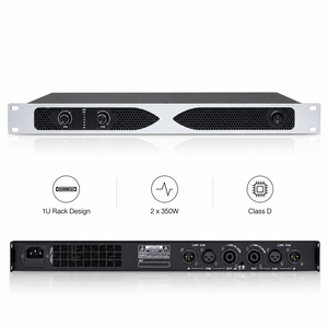 Amplificateur de puissance professionnel OEM 2 <span class=keywords><strong>canaux</strong></span> 350W classe D, prix usine, récepteur audio stéréo 1U pour sonorisation événementielle PA - Product Image 6