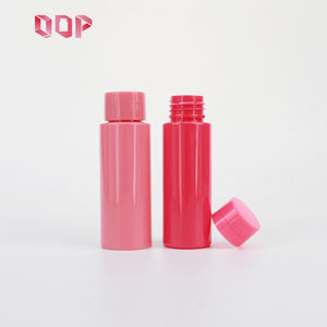 Nouvel Arrivage 2026 Bouteille Ronde Droite en Plastique PET de Haute Qualité 50ML Couleur Rose Vif à Large Ouverture pour Bonbons et Noix avec Bouchons à Vis - Product Image 2