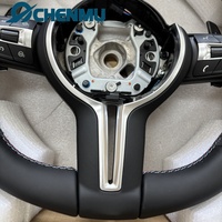 Volant en cuir suédé véritable M Performance F20 F22 F30 F32 F10 F12 F07 F01 pour BMW avec palettes de changement de vitesse