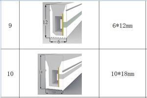 Silicone LED kênh cho DIY Led Neon dây dải ánh sáng, linh hoạt ống nhà ở hồ sơ, New LED Nhôm đùn thay thế - Product Image 5