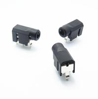 Prise audio stéréo femelle 3,5 mm de bonne qualité, connecteur SMT pour téléphone, contact en laiton plaqué Ag, boîtier en nylon, 1A 12VDC