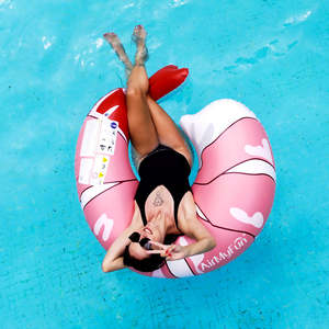 Summer Popular Design Eco-friendly PVC Inflatable Shrimp Swimming <b>Ring</b> for Adults and <b>Kids</b> Portable Feature - Product Image 3