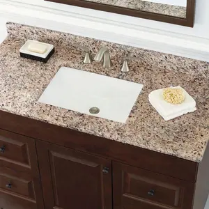 BOTON taş iyi tedarikçi özel Modern mutfak tezgahı masa üstleri granit taş tezgah Vanity Tops