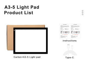 Handlettering Lumineux <span class=keywords><strong>A3</strong></span> Croquis Alimenté Recharge Light Up Copie Éclairage Sans Fil Tracing Board Led Light Pad - Product Image 6