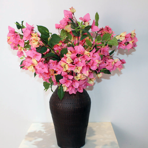 Bougainvillier artificiel en soie à 3 branches bon marché pour la décoration de mariage, la décoration de la maison - Product Image 5
