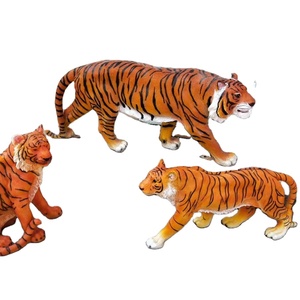 China Suppliers Playground Garden Street Landscape Design decoration art sculpture Fiberglass Tiger Statue