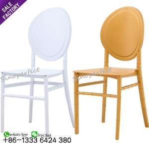 Cheap Modern <b>White</b> Stackable Plastic <b>Dining</b> tiffany <b>Chair</b> Wedding for Event - Product Image 1