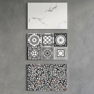 Metallic Glazed Digital Ceramic <b>Wall</b> Tiles 300x450mm High Gloss Pattern for Bathroom and Kitchen Interiors - Product Image 1