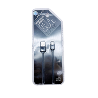 Emballage blister à clapet transparent en PVC PET de forme personnalisée emballage double blister pour câble de données dur