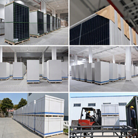 Panel Surya Kaca Ganda 700W 720W 730W TOPCon Bifacial Tipe N Half Cut CE TUV untuk Stasiun Terpasang di Tanah