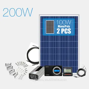 Direct factory sale high efficiency 200W RV solar panel cell system