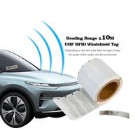 Passive UHF H9 Alien Chip 9954 Rfid Uhf 860 - 960 mhz Tag Label dans le pare-brise de voiture pour le suivi des véhicules