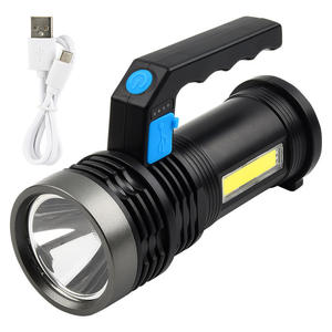 Lampe de poche Led rechargeable P500, avec éclairage latéral Cob, projecteur extérieur, batterie intégrée, en alliage d'aluminium - Product Image 5