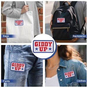 Patch brodé écologique amusant GOT to SILLY Lucky Bunny I'm the Problem Motorcycle Fish Skull pour la décoration - Product Image 2