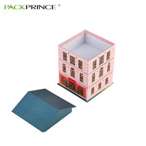 Embalaje de papel de tipo de contenedor casa diseños Casa de cartón en forma de caja de almacenamiento de caja de regalo - Product Image 3