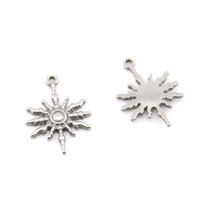 Colgante de Sol de Acero Inoxidable para Bisutería DIY, Accesorios para Collares, Primavera 2024 - Product Image 2