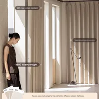 Rideaux en chevrons de luxe personnalisés HB, tissu tissé à texture douce, rideaux de fenêtre modernes pour salon et chambre à coucher, sur mesure