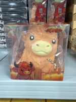 Vache des Highlands géante en PVC souple, vente en gros, animaux de ferme, jouet anti-stress, boîte mystère, cadeau de fête