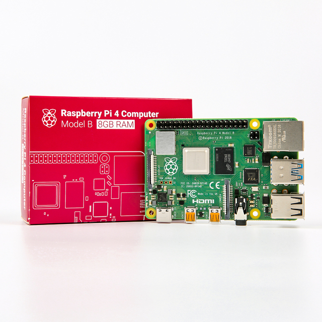 Newest Raspberry Pi 4 Model B 1GB 2GB 4GB 8GB RAM Original Made In UK Computer Model Development board