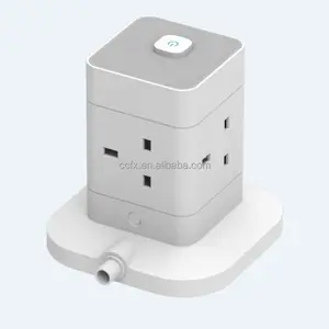 UK Type G power strip with USB C Ports, 4 8 12 Way Outlets Protection Plug, extension lead for UAE UK European market
