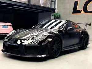 Runde Pour Porshce <span class=keywords><strong>911</strong></span> 991 Fiber <span class=keywords><strong>GT2</strong></span> GT3 <span class=keywords><strong>RS</strong></span> Avant Arrière Pare-chocs Côté Jupes Ailes Carnards Coffre Couvercle D'échappement Kit Carrosserie - Product Image 3