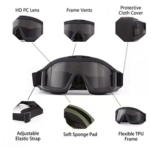 TYPHON Tactical Protective Eye Glasses Windproof Dustproof Shockproof Outdoor CS Sports Eye Protection <b>Eyewear</b> - Product Image 3