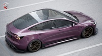 Kit Aero para coche, accesorios para el cuerpo, labio delantero, difusor trasero, faldas laterales para Tesla, Nuevo Modo 3, Highland Bodykit, accesorio de fibra de carbono