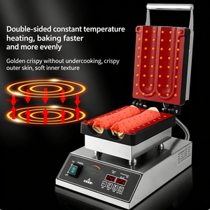 <span class=keywords><strong>Machine</strong></span> <span class=keywords><strong>à</strong></span> griller et <span class=keywords><strong>à</strong></span> cuire les wraps de poulet et les burritos, électrique 220V, 2 grilles, antiadhésive, pour viande de poulet et burritos - Product Image 3
