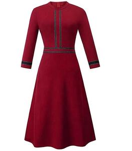 <span class=keywords><strong>Robe</strong></span> <span class=keywords><strong>de</strong></span> demoiselle d'honneur élégante pour mariage, manches en dentelle, couture, nouvelle collection - Product Image 3