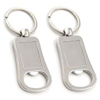 Benutzer definierte Logo leere Sublimation Schlüssel ring Ring Schlüssel anhänger Bierflaschen öffner Schlüssel bund
