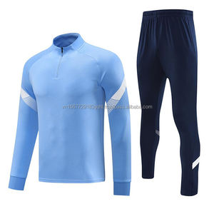 Conjunto de Camiseta de Fútbol Otoño-Invierno 2026, Estilo Nuevo, Estampada, Transpirable, Manga Larga, Media Cremallera, para Adultos, Niños y Jóvenes - Product Image 2