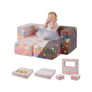 Детский игровой диван с узорами единорога