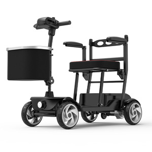 Folding Electric <b>Mobility</b> <b>Scooter</b> Aluminum Alloy 18kg 12km Range Senior Travel Use - Product Image 3