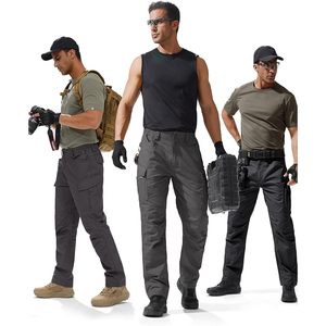 FOXA Men's Water Resistant Tactical <b>Cargo</b> <b>Pants</b> Midweight Polyester Cotton Canvas <b>Work</b> <b>Pants</b> Multiple Pockets - Product Image 6