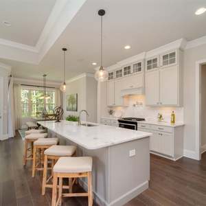 Ensemble de meubles de cuisine modernes de luxe en bois massif et panneaux, prêt à assembler - Product Image 1