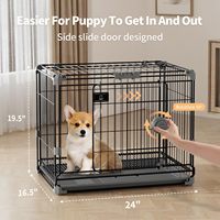 Produit pour animaux de compagnie pliable Portable voyage métal grand extérieur chien parc chenil caisse animaux Cages maisons pour chiens