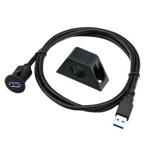 Cable USB 3.0 de un solo puerto, macho a hembra, para paneles de automóviles, motocicletas y embarcaciones; cable impermeable de conexión rápida. - Product Image 1