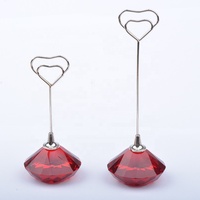 3.3 "pouces Place porte-carte numéros de Table de mariage porte-pinces bureau nom mémo Menu Clip décoration en forme de coeur