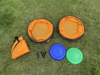 Jouets de plage d'extérieur pour l'arrière-cour Cible pliante Portable Jeu de disque volant Yard pong Pop up pliable Jeu de seau de lancer de cible