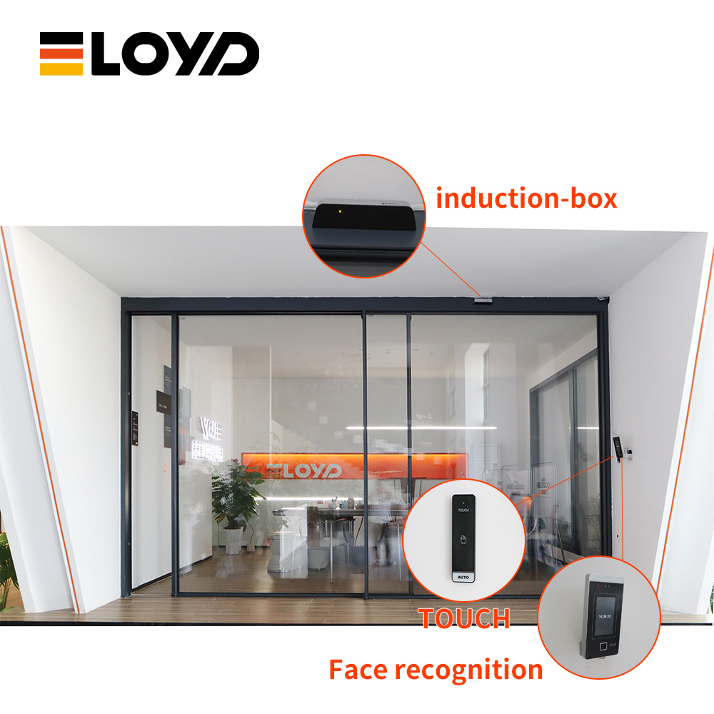 Automatic Telescopic Sliding Door Hidden Invisible Electric Frameless Aluminum Alloy Double Glazing Interior Bathroom Waterproof · image 3
