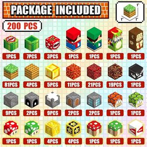 Chất Lượng Cao Mario Phim Hoạt Hình Nhân Vật Từ Khối Xây Dựng Khối Thiết Lập Sáng Tạo Tự Làm Nhựa Brain Phát Triển Đồ Chơi Cho Trẻ Em - Product Image 2