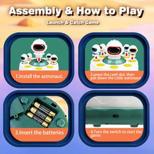 <span class=keywords><strong>Jouet</strong></span> astronaute électrique rotatif HTL, jeu de lancer et de capture pour enfants, <span class=keywords><strong>jouet</strong></span> éducatif pour la coordination œil-main avec musique - Product Image 5