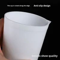 Bécher expérimental en PTFE avec poignée et couvercle en tailles 100 250 500ml personnalisation ODM disponible