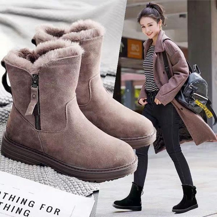 Amazon.com: Botas peludas para mujer, botines de piel sintética, botas de  nieve esponjosas y esponjosas para niñas, color sólido, suela de goma plana  para Navidad, fiesta al aire libre : Ropa, Zapatos