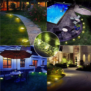 Newish-Luz <span class=keywords><strong>Led</strong></span> Solar para pared de jardín, Estaca de acero inoxidable IP65, impermeable, para <span class=keywords><strong>Patio</strong></span>, exterior, <span class=keywords><strong>luces</strong></span> enterrada - Product Image 3