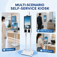 Quiosco Táctil Todo en Uno Personalizado de Fábrica de 21.5/27/32 Pulgadas con Escáner NFC, Cámara de 2MP, Resolución de 1920x1080, Multi-OS para Integración