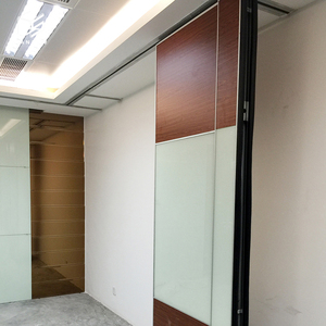 Nhôm hiện đại Acoustic gỗ có thể tháo rời văn phòng phân vùng bức tường văn phòng xếp chồng có thể hoạt động tạm thời tường phân vùng di chuyển tường - Product Image 3