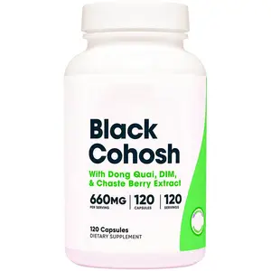 Menopauze Capsules Supplement Black Cohosh Root Black Cohosh Voor Vrouwen Met Don Quai Dim Capsules Ondersteuning Voor De Gezondheid Van Vrouwen