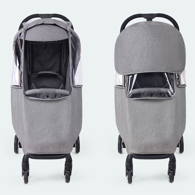 Strollers Plastic Traveling Rain Cover One-hand Twin Repellent Soft Breathable Fits Newborn Infant Baby Stroller Rain Cover
